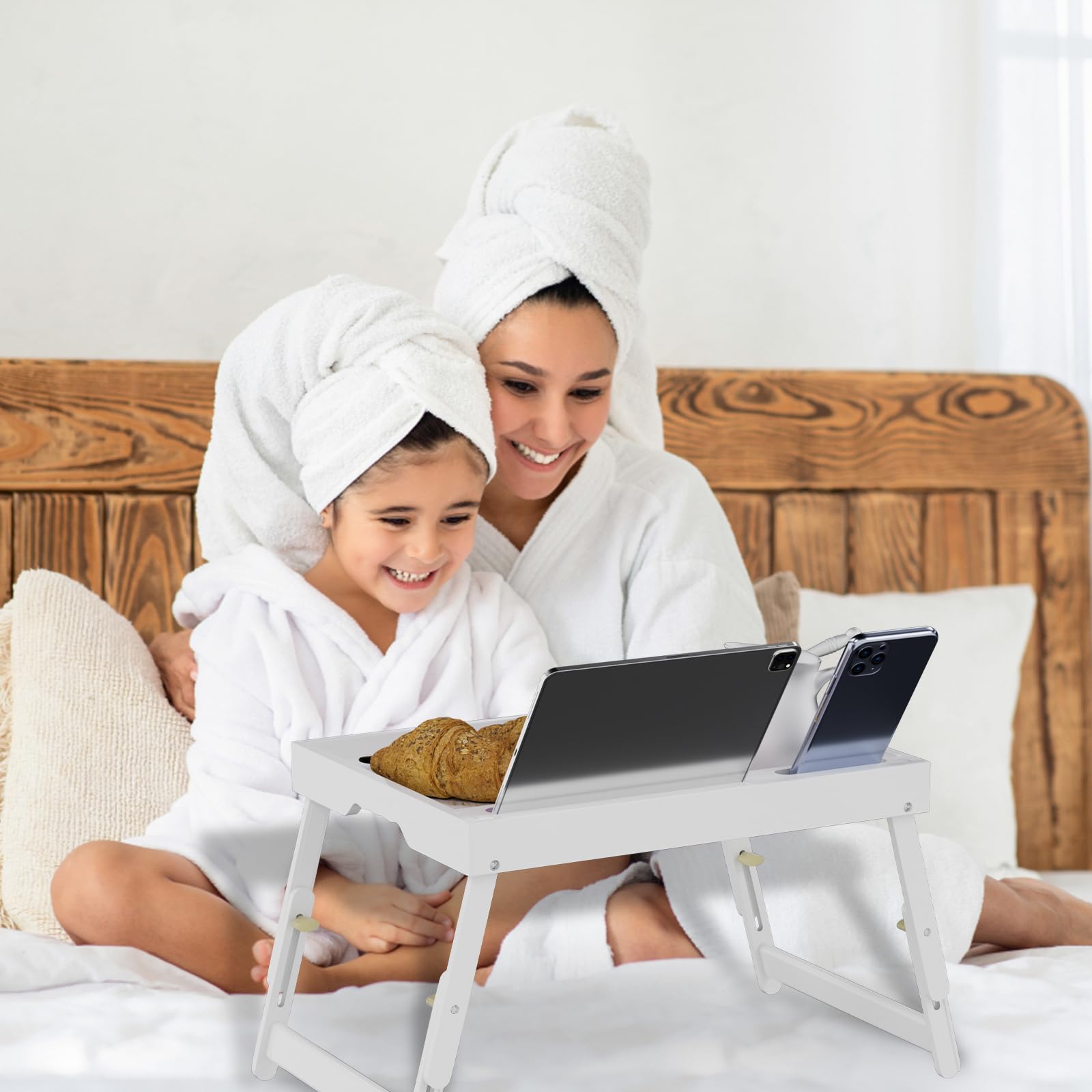 Artmeer Bamboo Foldable Bed & Laptop Tray - 2 Pack - Decor by Handbags Specialist Headquarter | Available at Handbags Specialist Headquarter