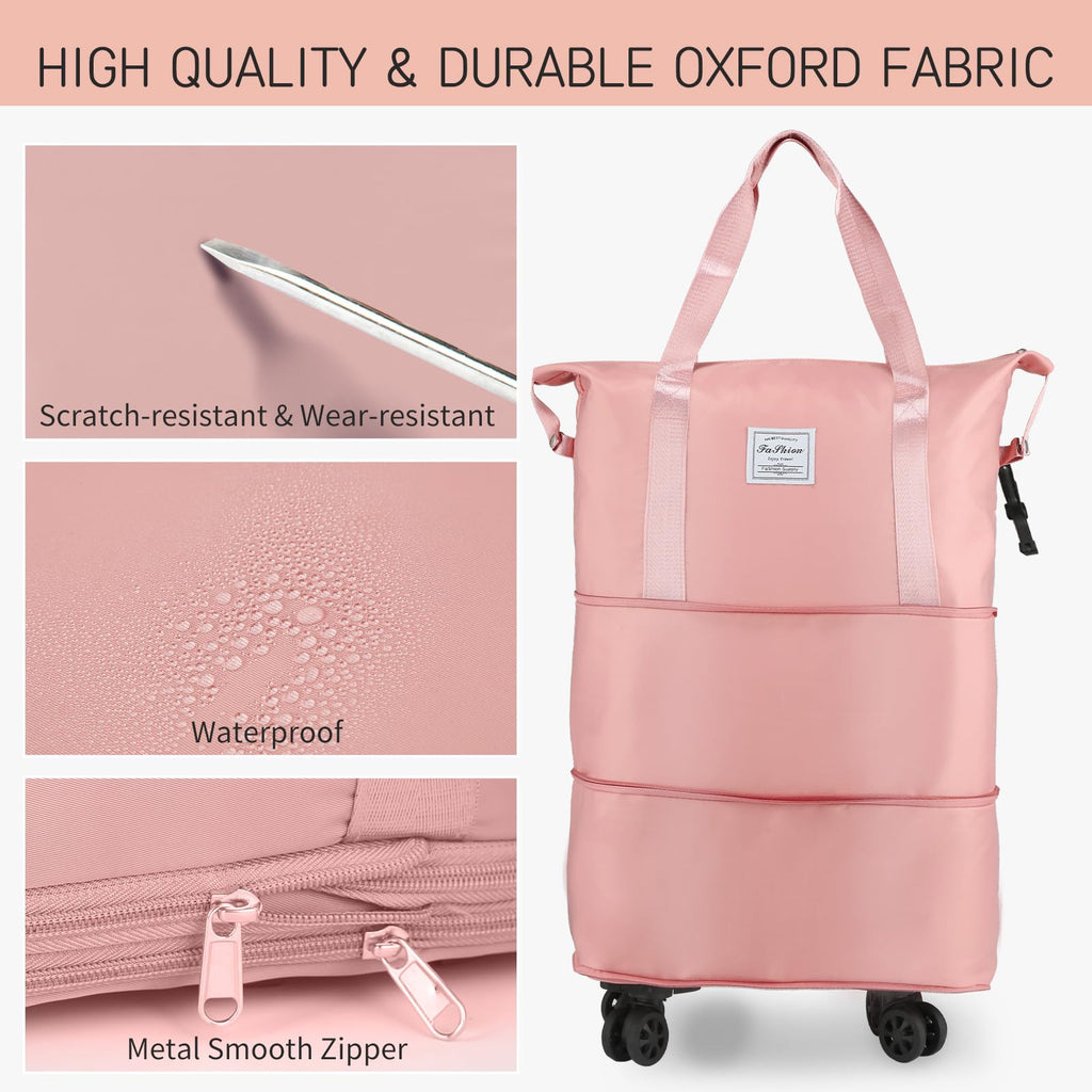 VoyagePro Expandable Wheeled Duffle Bag -  by Handbags Specialist Headquarter | Available at Handbags Specialist Headquarter