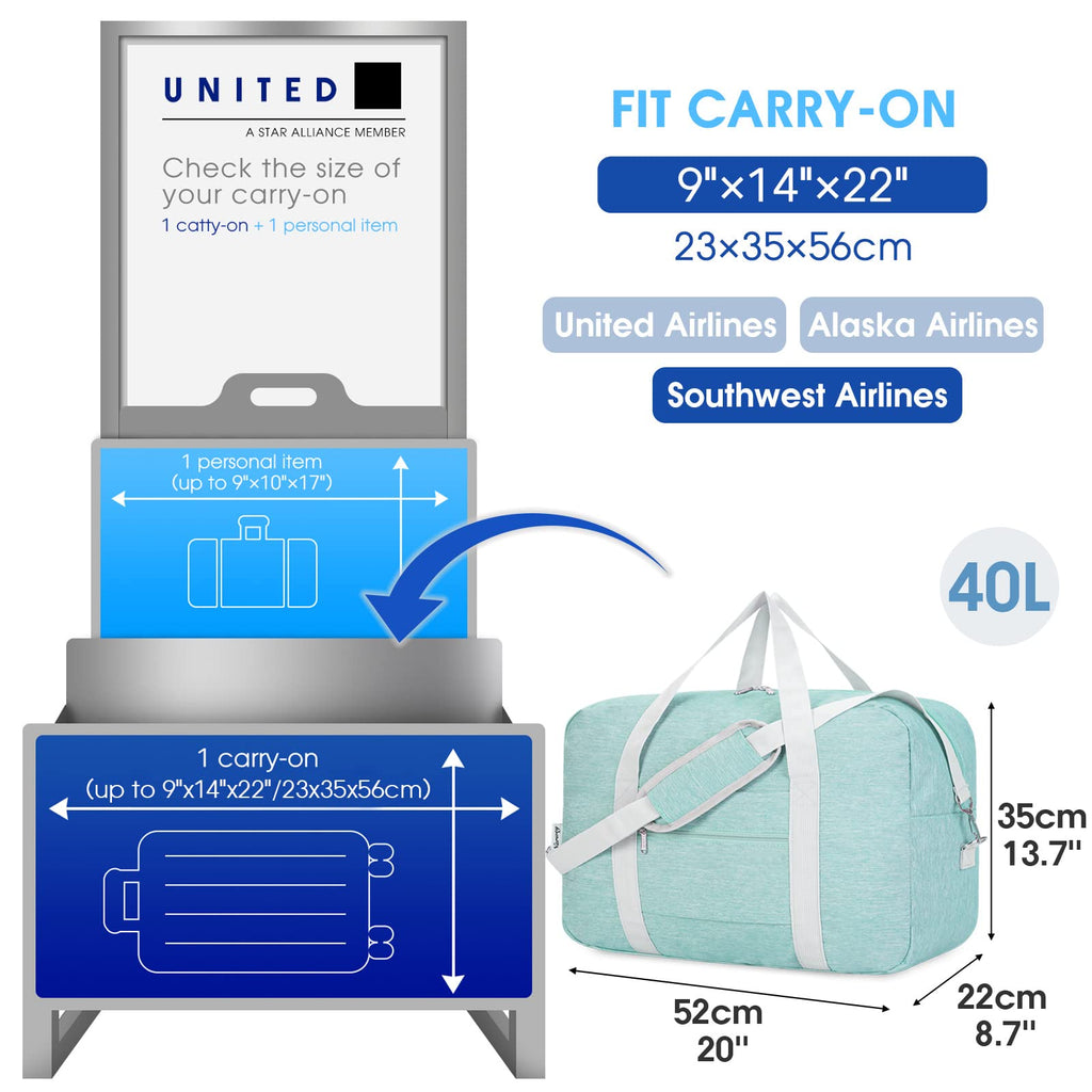 Narwey Air Duffle 22x14x9 - Luggage Travel Bags by Handbags Specialist Headquarter | Available at Handbags Specialist Headquarter