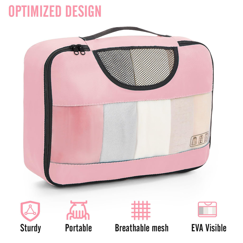 Veken Travel Cubes - 8 Piece Set - Luggage Travel Bags by Handbags Specialist Headquarter | Available at Handbags Specialist Headquarter