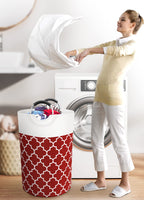 Collapsible Hamper Bag - Grey - Laundry Baskets by Handbags Specialist Headquarter | Available at Handbags Specialist Headquarter