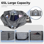 VoyageMax 65L Foldable Duffel - Water-Repellent