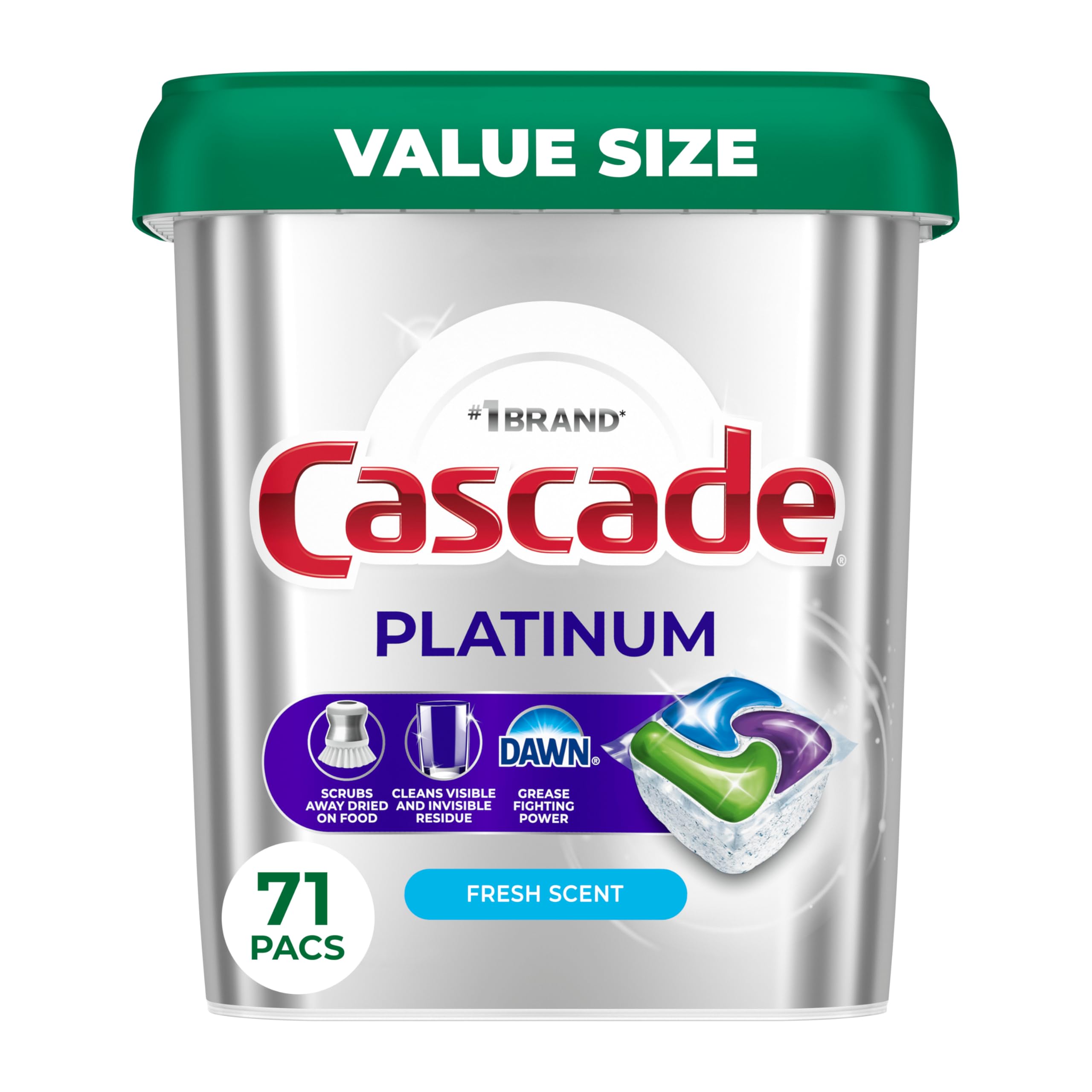 Cascade Platinum Fresh 71ct Dishwasher Pods -  by Handbags Specialist Headquarter | Available at Handbags Specialist Headquarter