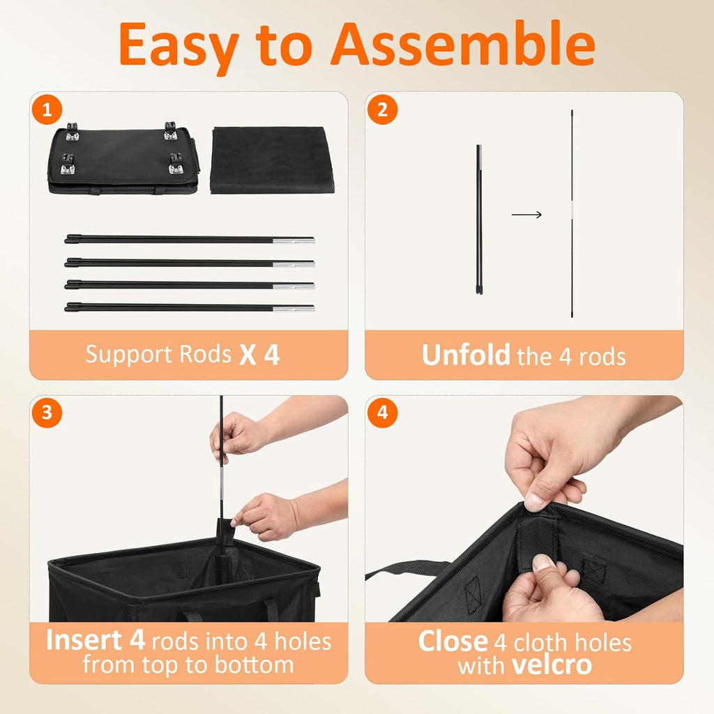 RollAway 90L Laundry Basket with Removable Bag - Laundry Baskets by Handbags Specialist Headquarter | Available at Handbags Specialist Headquarter