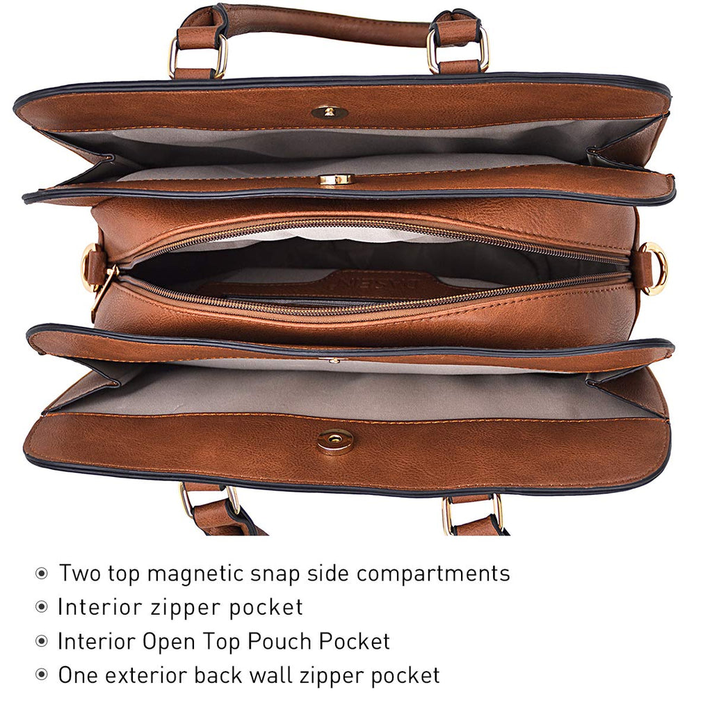 Women’s 2pc Tote & Wallet Handbag Set with 3 Compartments