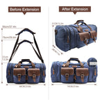 Wildroad 50L Waxed Canvas Waterproof Duffle Bag