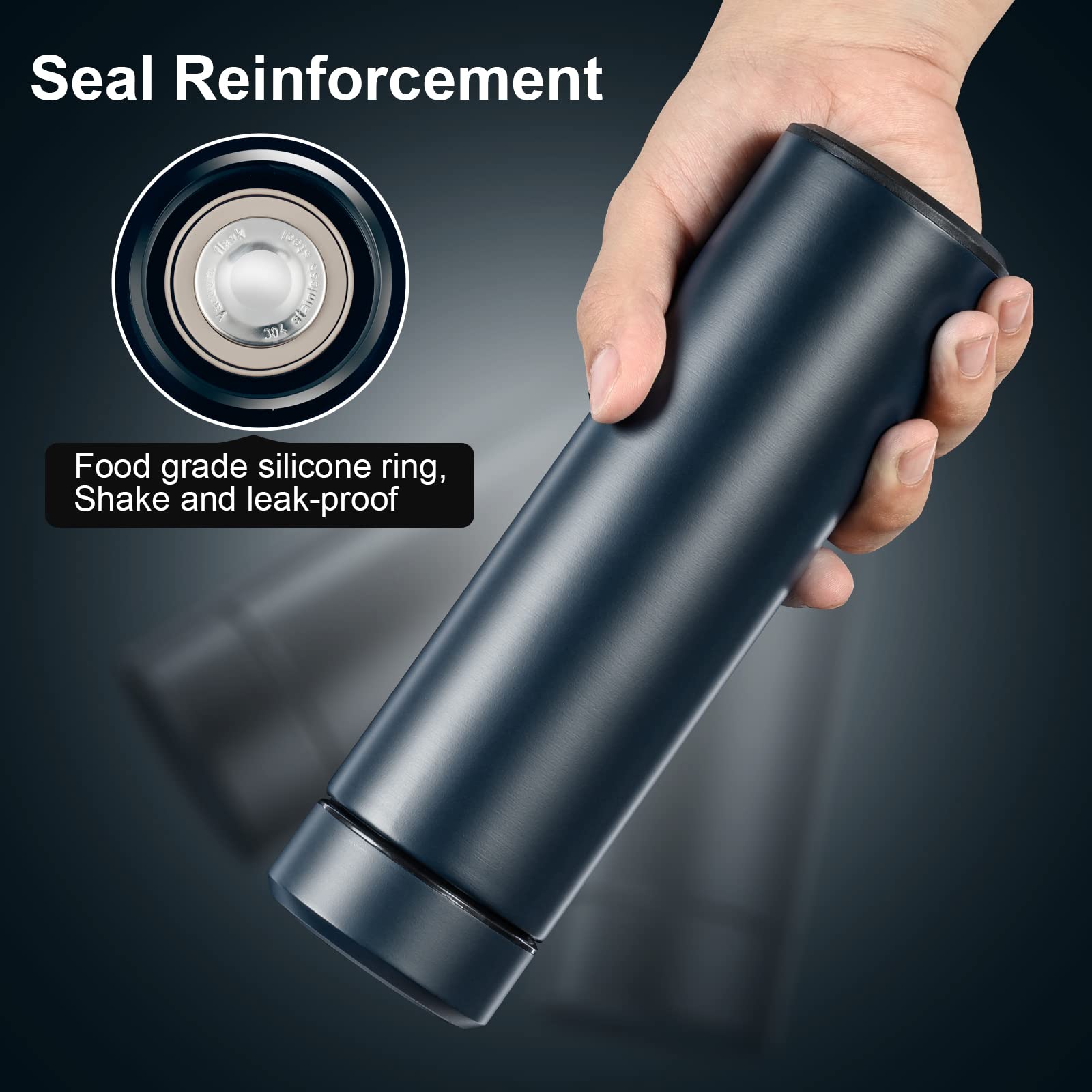 ThremoGuard: 17oz Stainless Steel Insulated Bottle - Water Bottles by Handbags Specialist Headquarter | Available at Handbags Specialist Headquarter