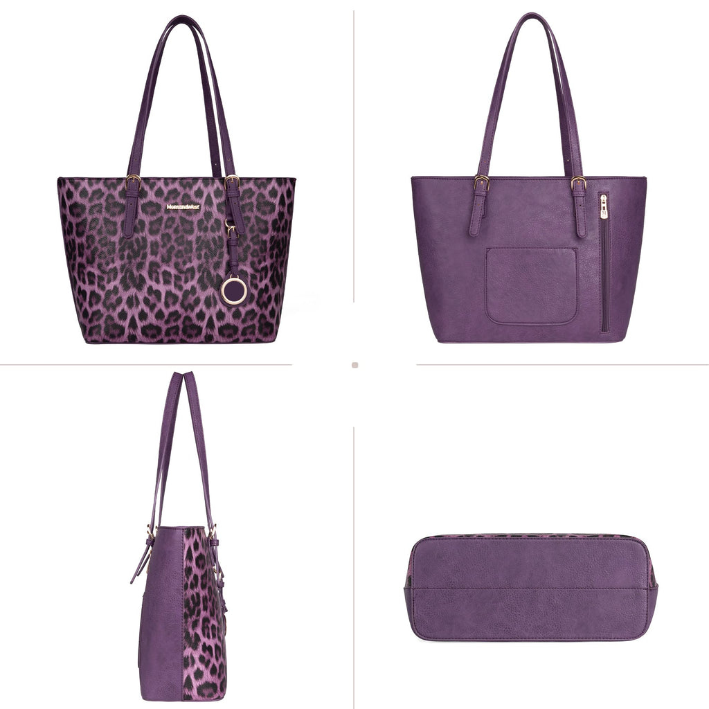 Leopard Luxe: Montana West 3pc Tote & Satchel Set