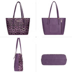 Leopard Luxe: Montana West 3pc Tote & Satchel Set