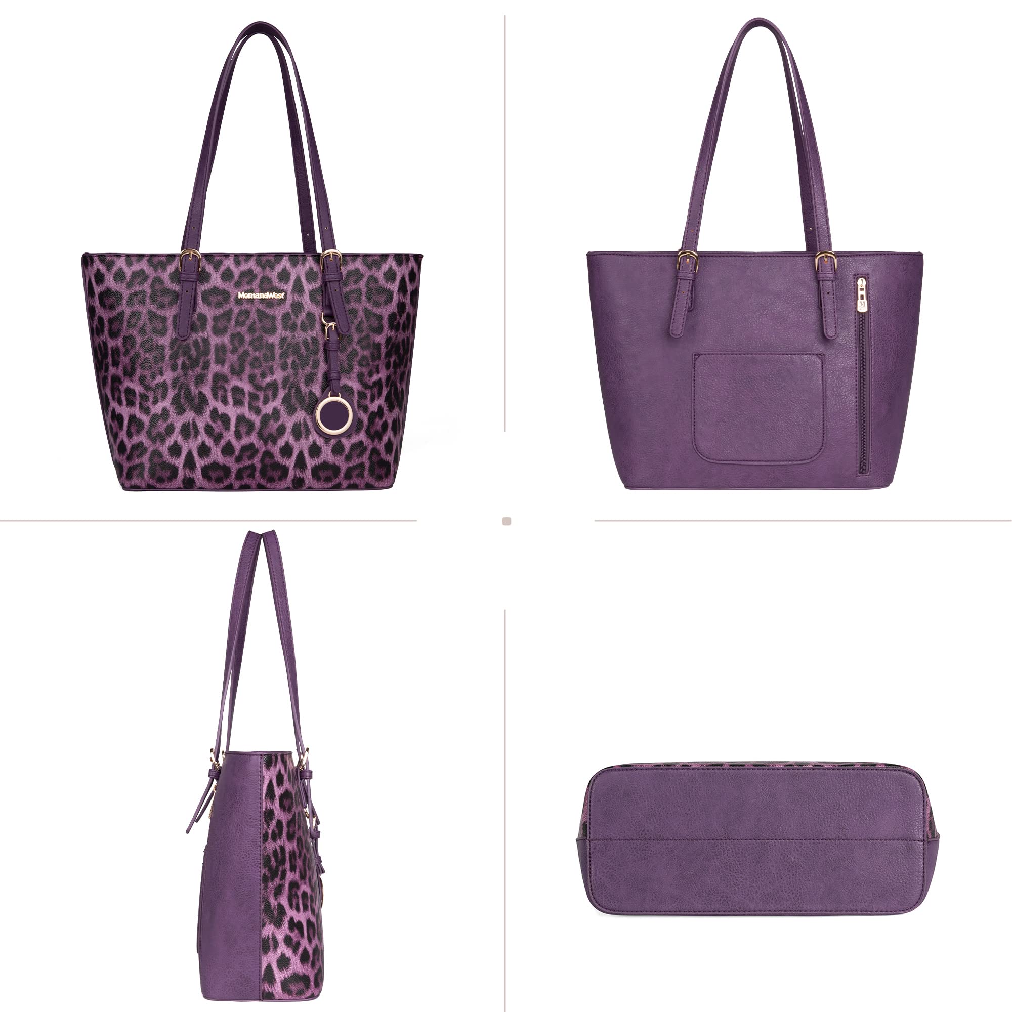 Leopard Luxe: Montana West 3pc Tote & Satchel Set