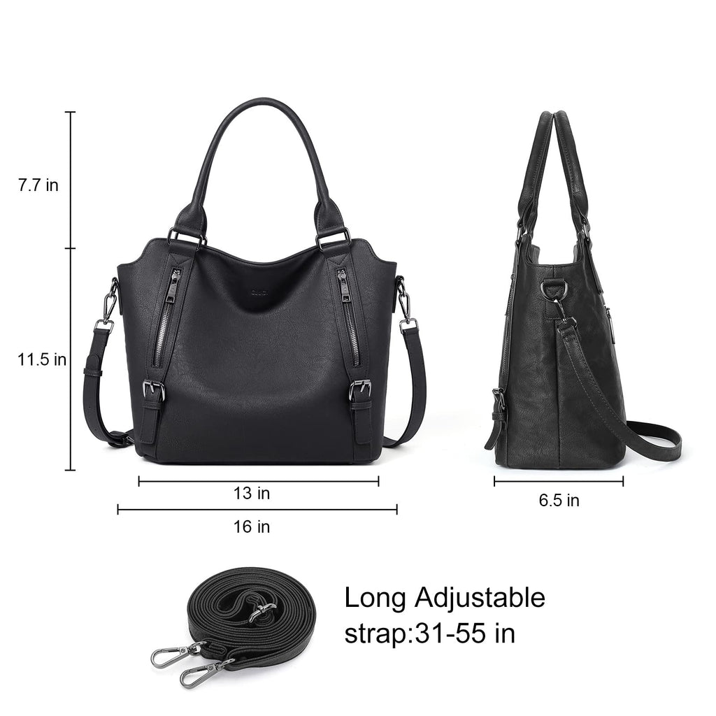 CLUCI Eco Luxe Vegan Leather Tote Bag - Bucket Bag by Handbags Specialist Headquarter | Available at Handbags Specialist Headquarter