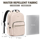 Chic Leather Laptop Backpack for Women - LoveVook - Backpack Bags by Handbags Specialist Headquarter | Available at Handbags Specialist Headquarter