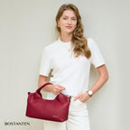 BOSTANTEN Leather Satchel Crossbody Handbag for Women