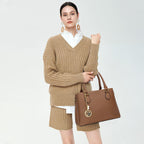 Luxe Leather Satchel & Crossbody Bags -  by Handbags Specialist Headquarter | Available at Handbags Specialist Headquarter