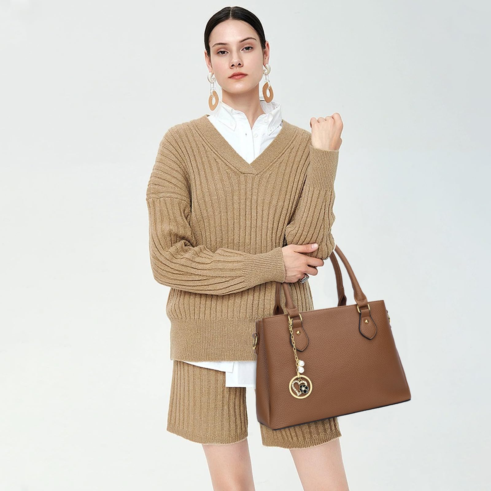 Luxe Leather Satchel & Crossbody Bags -  by Handbags Specialist Headquarter | Available at Handbags Specialist Headquarter