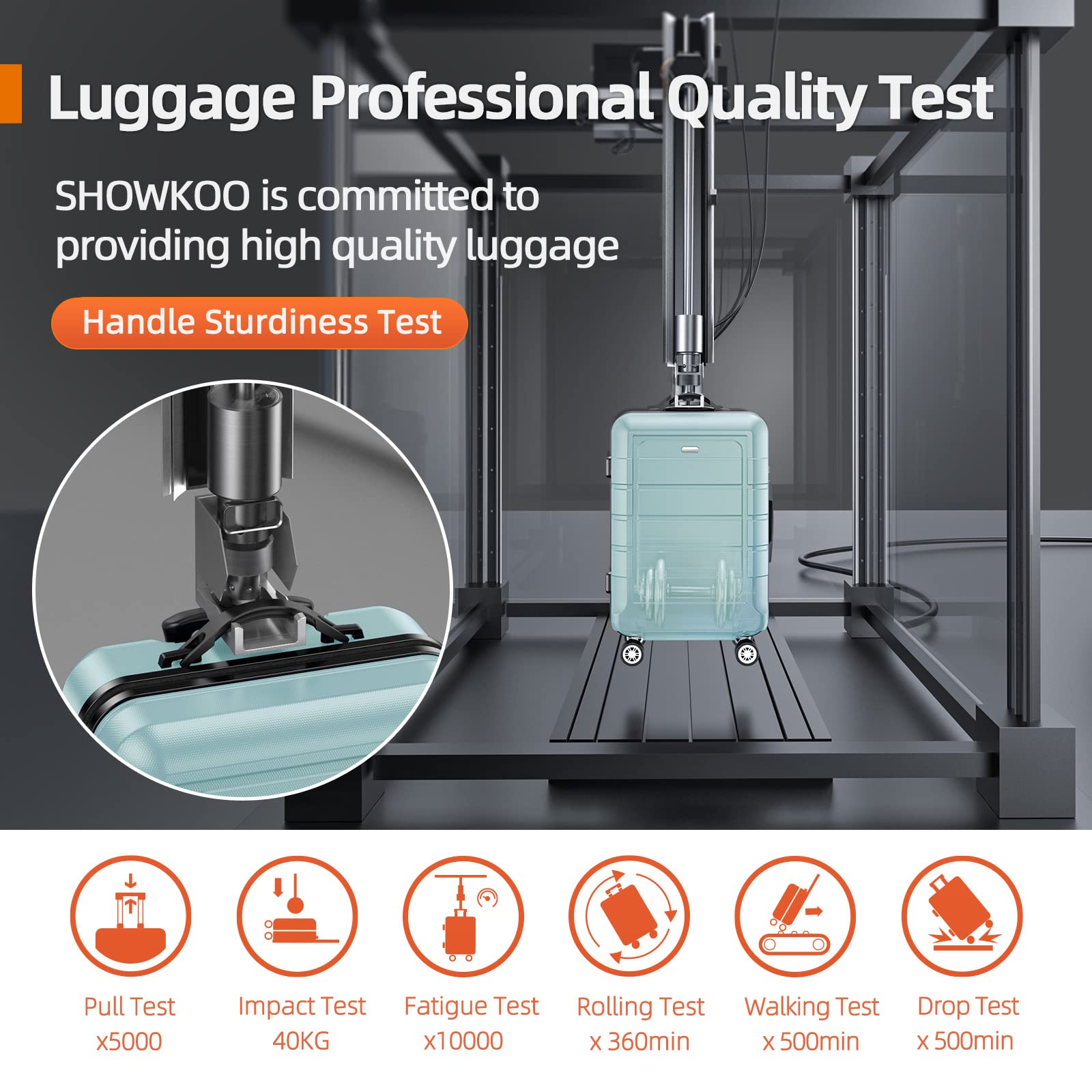 Expandable ShowKoo Suitcase - Durable & TSA Lock - Luggage Travel Bags by Handbags Specialist Headquarter | Available at Handbags Specialist Headquarter