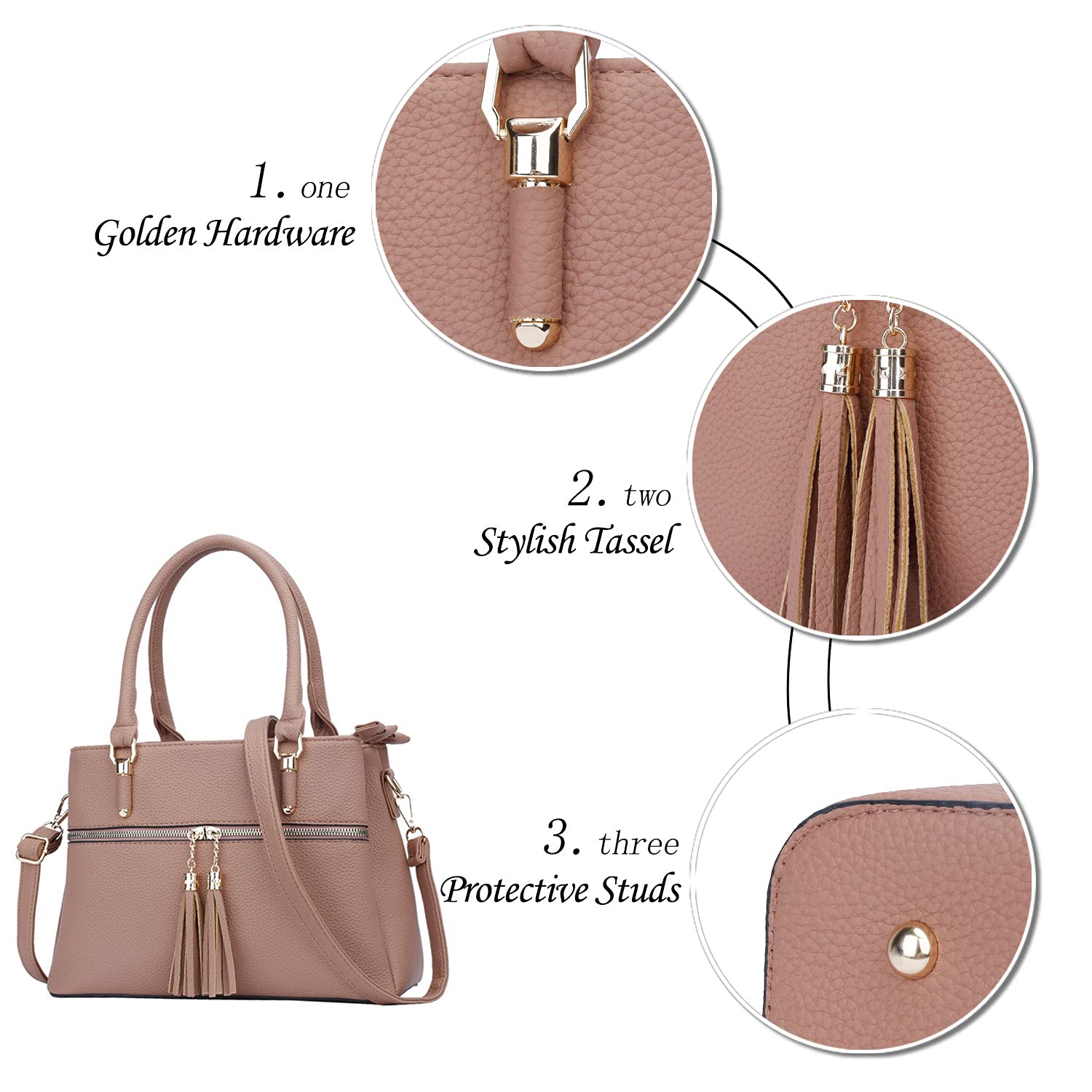 Luxe Leather Satchel & Crossbody Bags -  by Handbags Specialist Headquarter | Available at Handbags Specialist Headquarter