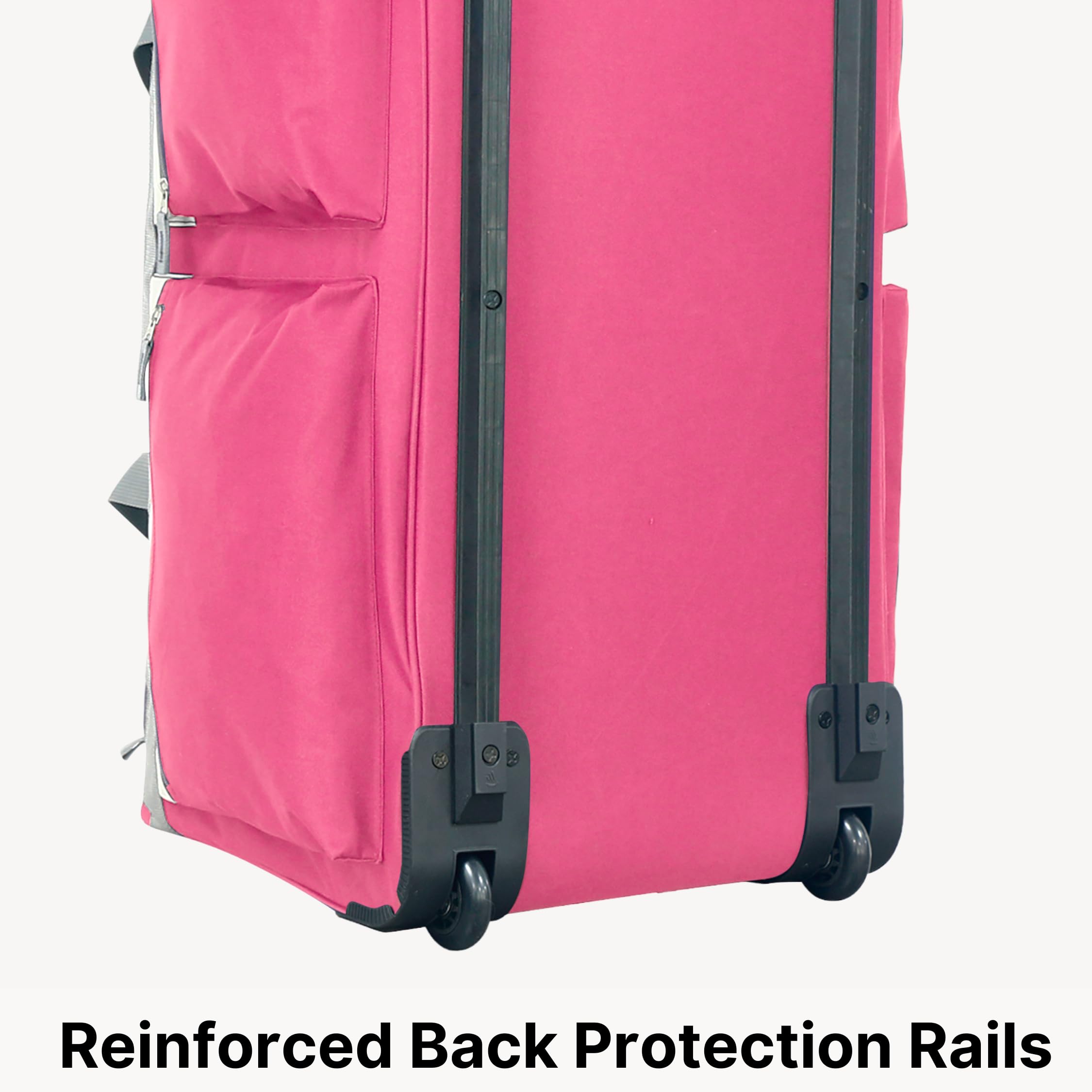 Olympia 22 Max Wheeled Duffel: 8-Pocket Water-Resist -  by Handbags Specialist Headquarter | Available at Handbags Specialist Headquarter