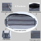 ELDA Chic Crossbody: Soft PU Leather Multi-Pocket Bag - Handbags by Handbags Specialist Headquarter | Available at Handbags Specialist Headquarter