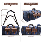 Wildroad 50L Waxed Canvas Waterproof Duffle Bag
