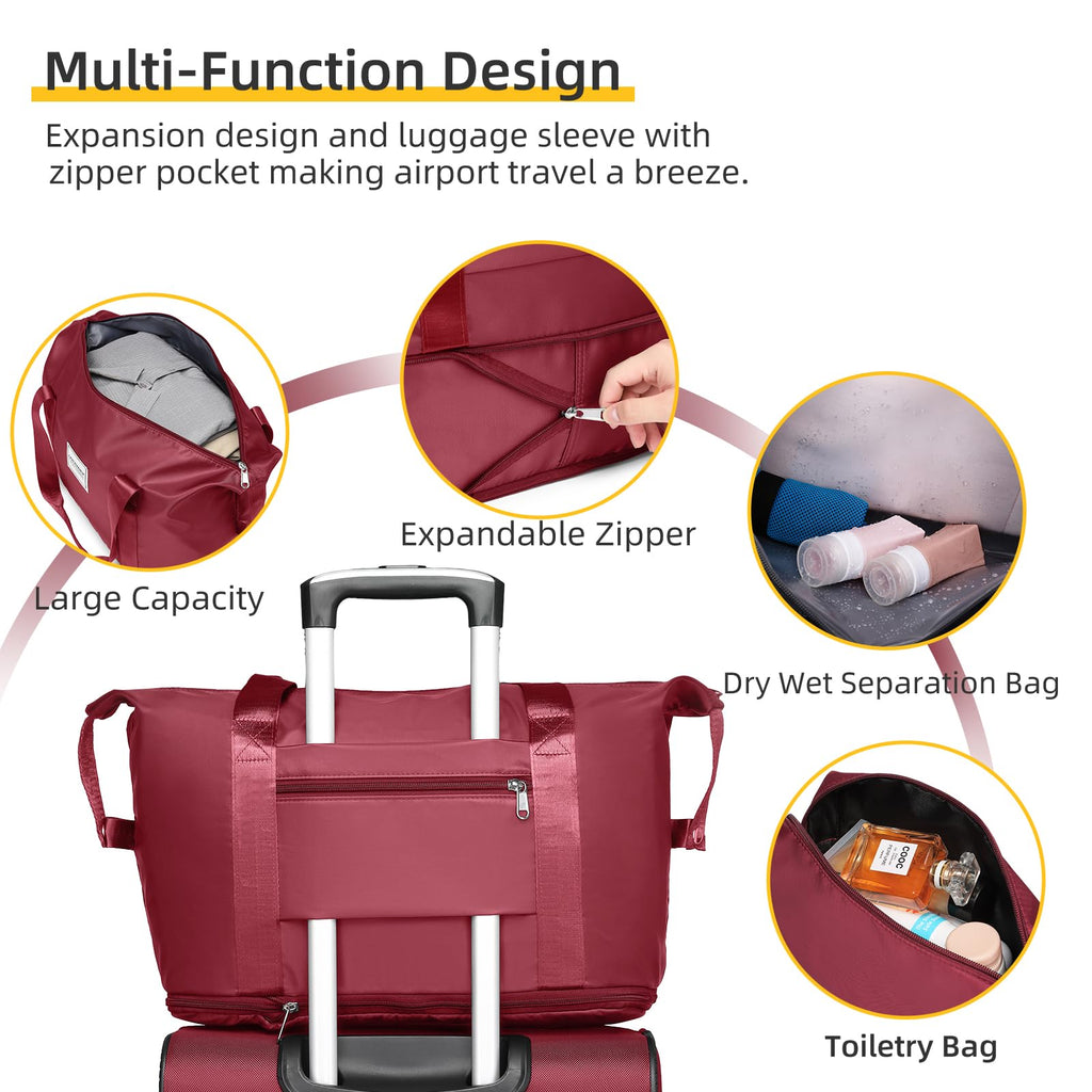 LARVENDER Expandable 5-Piece Spinner Luggage Set -  by Handbags Specialist Headquarter | Available at Handbags Specialist Headquarter