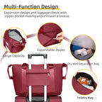 LARVENDER Expandable 5-Piece Spinner Luggage Set -  by Handbags Specialist Headquarter | Available at Handbags Specialist Headquarter