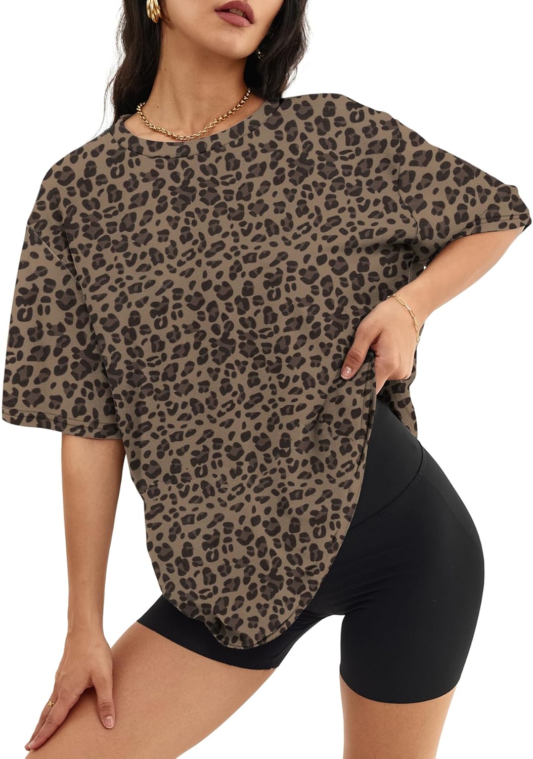 ATHMILE Women's Oversized Graphic Tee