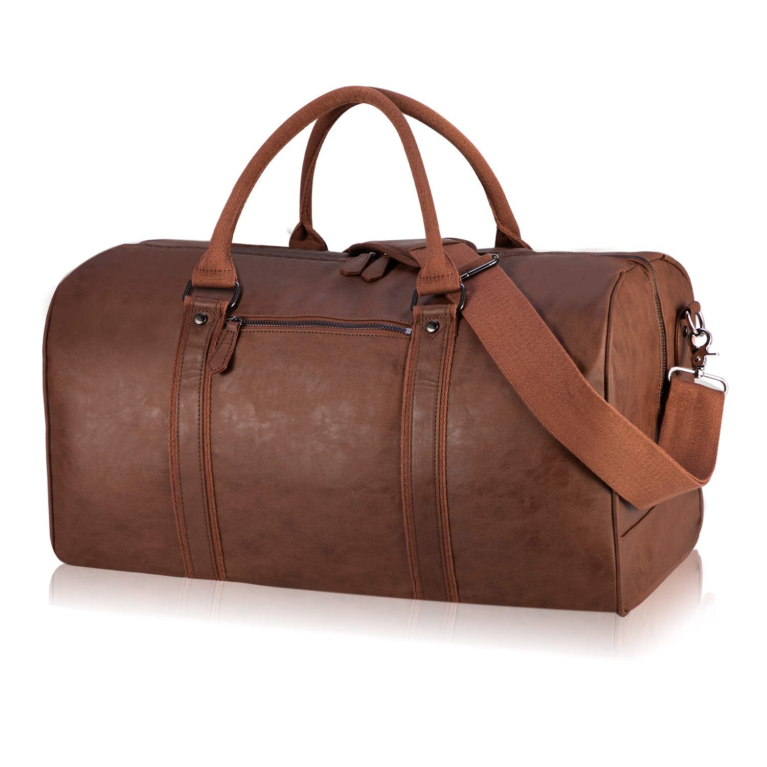 Seyfocnia Oversized Waterproof Leather Duffle Bag