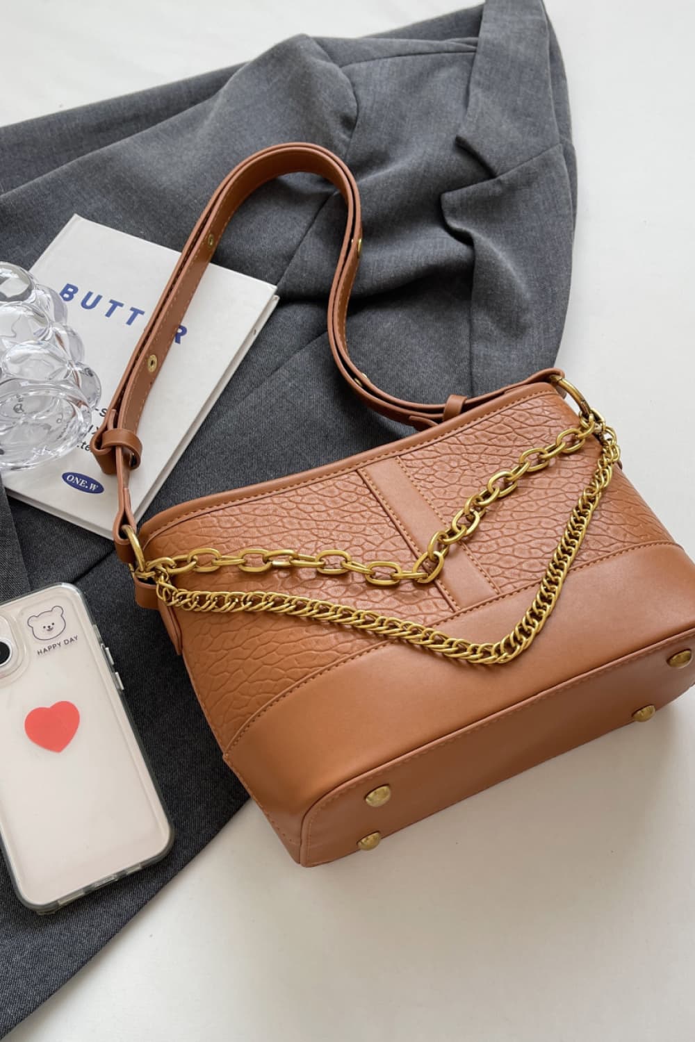 PU Leather Shoulder Bag - handbags by Trendsi | Available at Handbags Specialist Headquarter