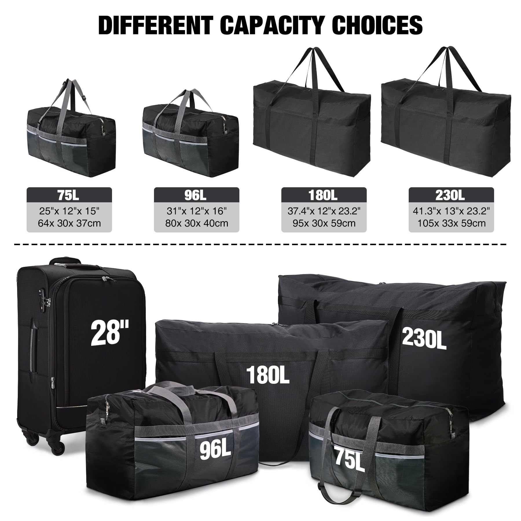 REDCAMP Foldable Waterproof Travel Sports Bag