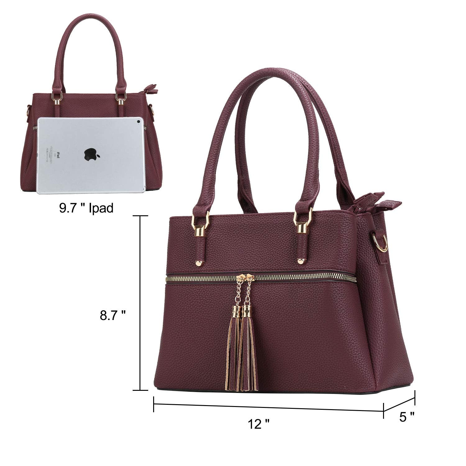 Luxe Leather Satchel & Crossbody Bags -  by Handbags Specialist Headquarter | Available at Handbags Specialist Headquarter