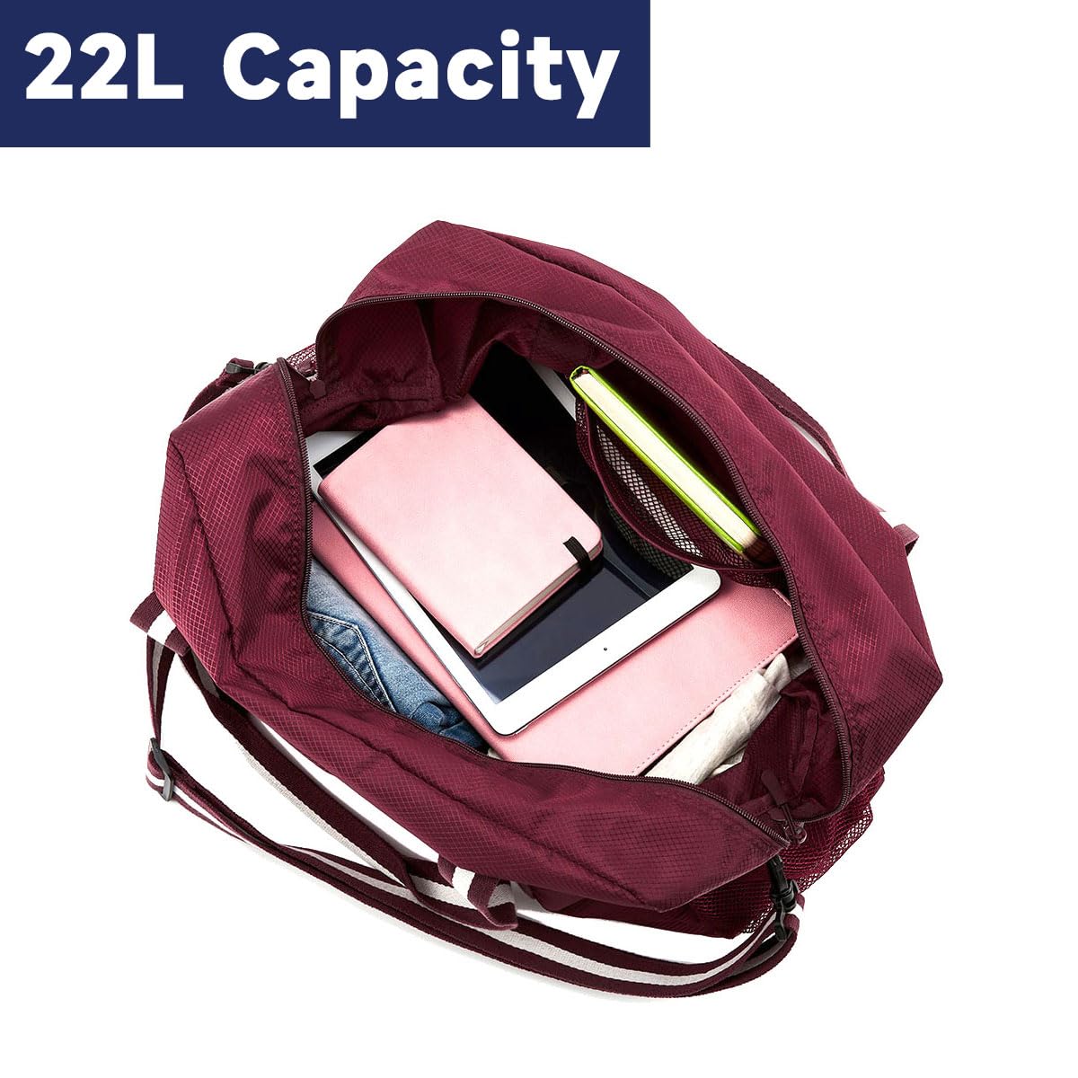 TravelLite Foldable Waterproof Duffle Tote Bag - Luggage Travel Bags by Handbags Specialist Headquarter | Available at Handbags Specialist Headquarter