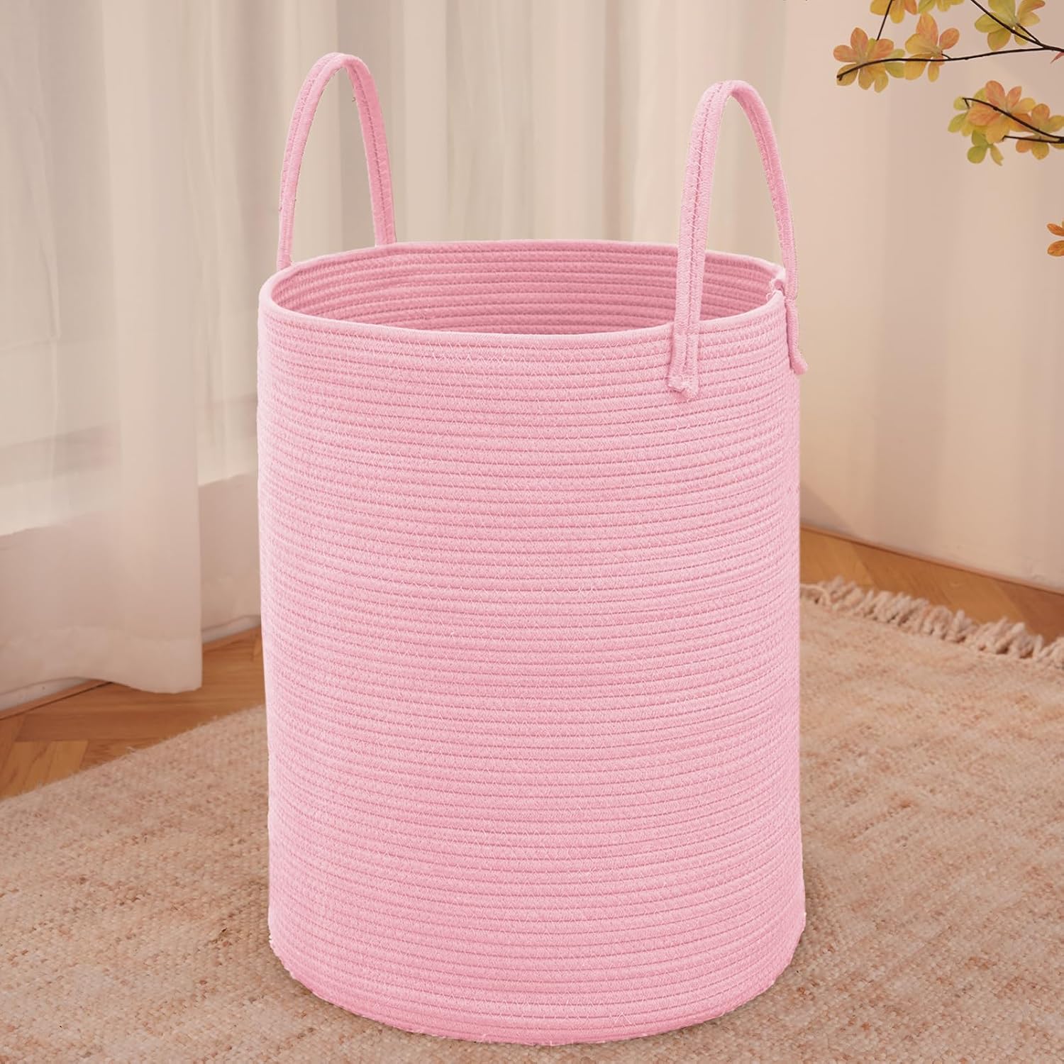 Purple Woven 80L Laundry Basket & Storage Bin - Hampers by JMvicyroam | Available at Handbags Specialist Headquarter