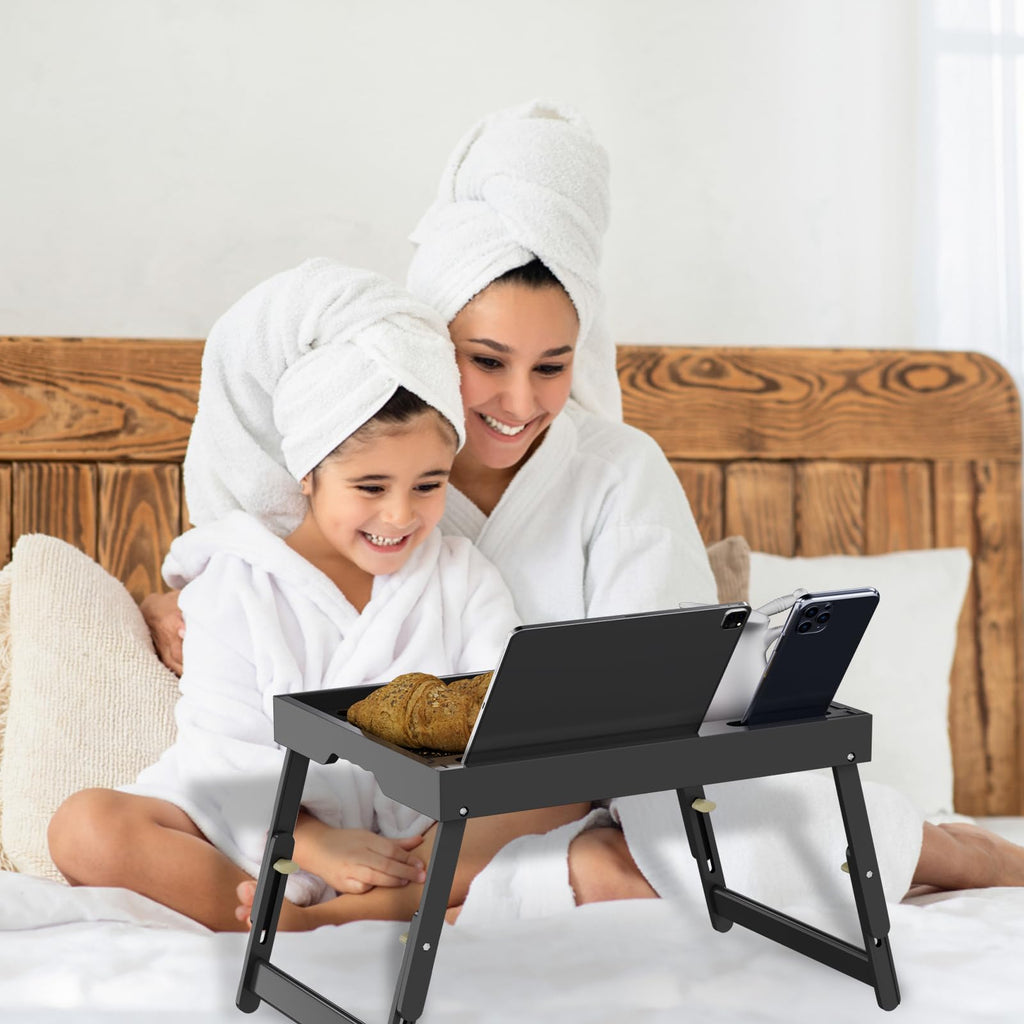 Artmeer Bamboo Foldable Bed & Laptop Tray - 2 Pack - Decor by Handbags Specialist Headquarter | Available at Handbags Specialist Headquarter