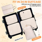 TravelMate 8-Piece Packing Cubes - Luggage Travel Bags by Handbags Specialist Headquarter | Available at Handbags Specialist Headquarter