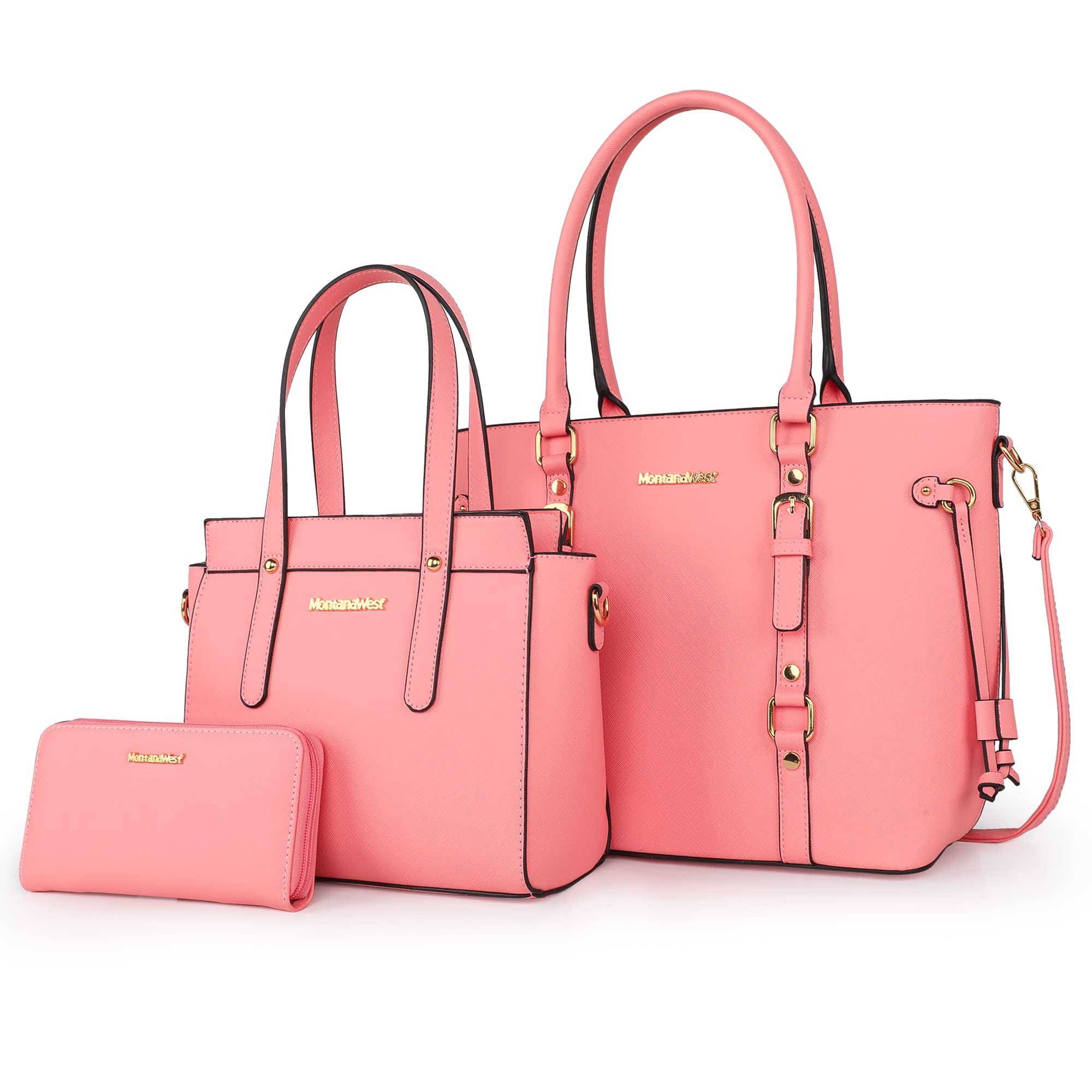Montana West Luxe Trio: Tote, Wallet & Satchel Set