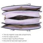 Women’s 2pc Tote & Wallet Handbag Set with 3 Compartments