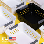 IRIS ShelfSaver 12-Pack Storage Baskets, White - PhoenixBucketTitleBTF by Handbags Specialist Headquarter | Available at Handbags Specialist Headquarter