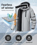 Men's Mountain Ski Jacket - Waterproof & Warm