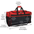 DALIX 25 XL Vacation Travel Duffle Bag