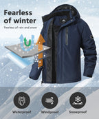 Men's Mountain Ski Jacket - Waterproof & Warm