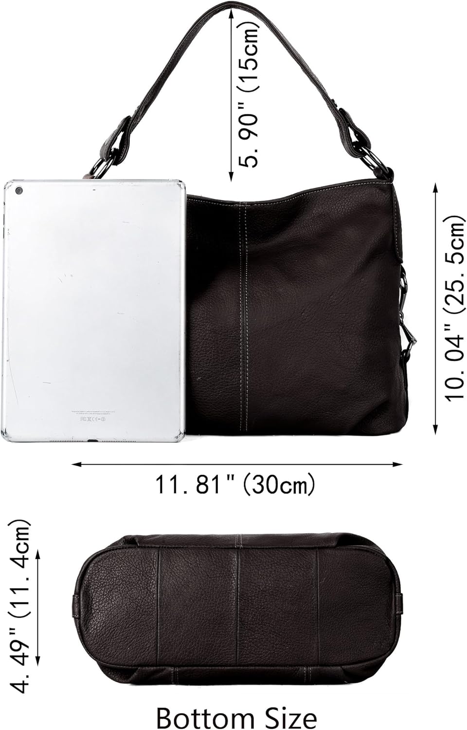 YALUXE Chic Leather Hobo & Crossbody Bags - Shoulder Bags by Handbags Specialist Headquarter | Available at Handbags Specialist Headquarter