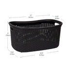 Ivory Wicker Mind Reader 40L Laundry Basket - Laundry Baskets by Handbags Specialist Headquarter | Available at Handbags Specialist Headquarter