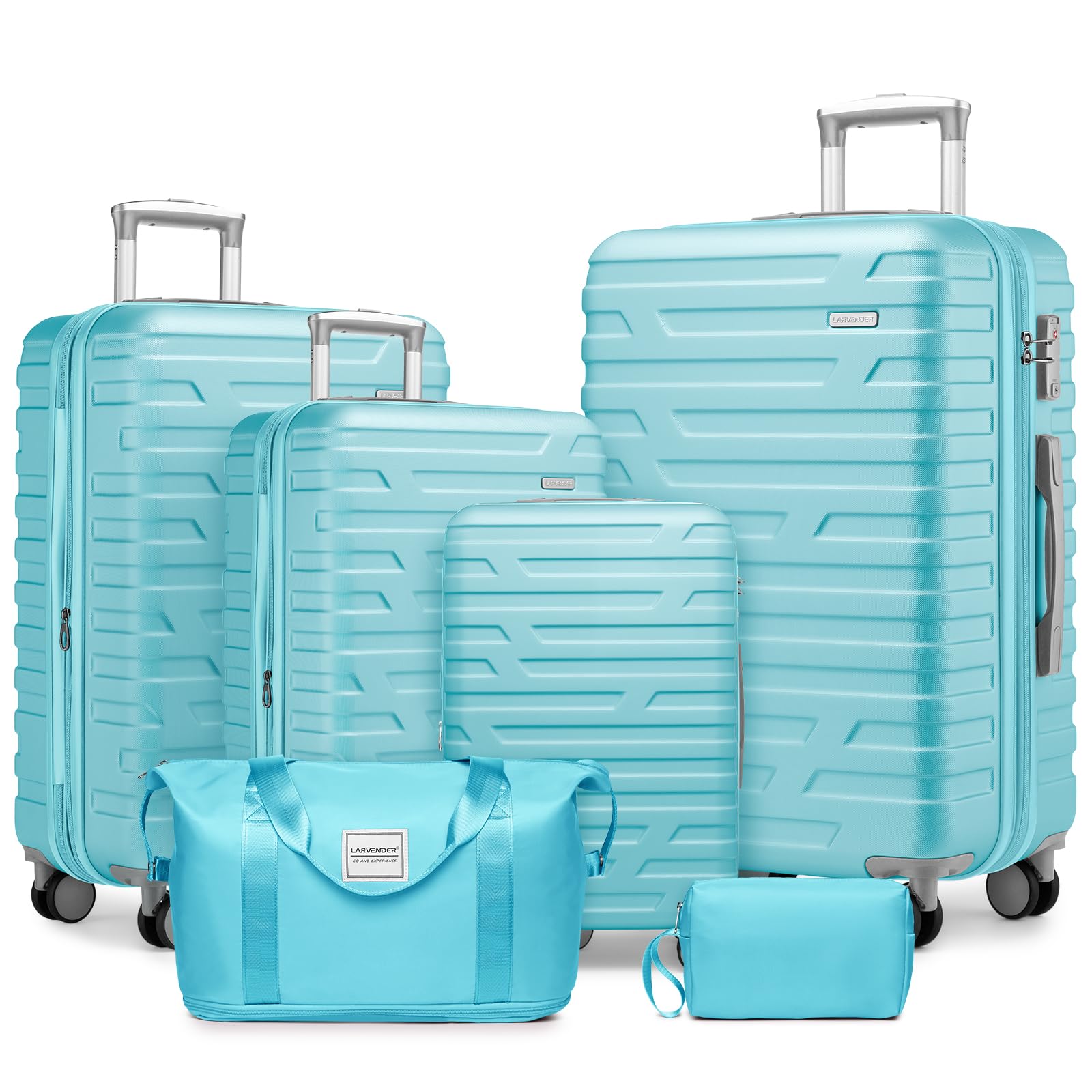LAVENDER 6pc Hardside Spinner Luggage – ##variant## Luggage Travel Bags