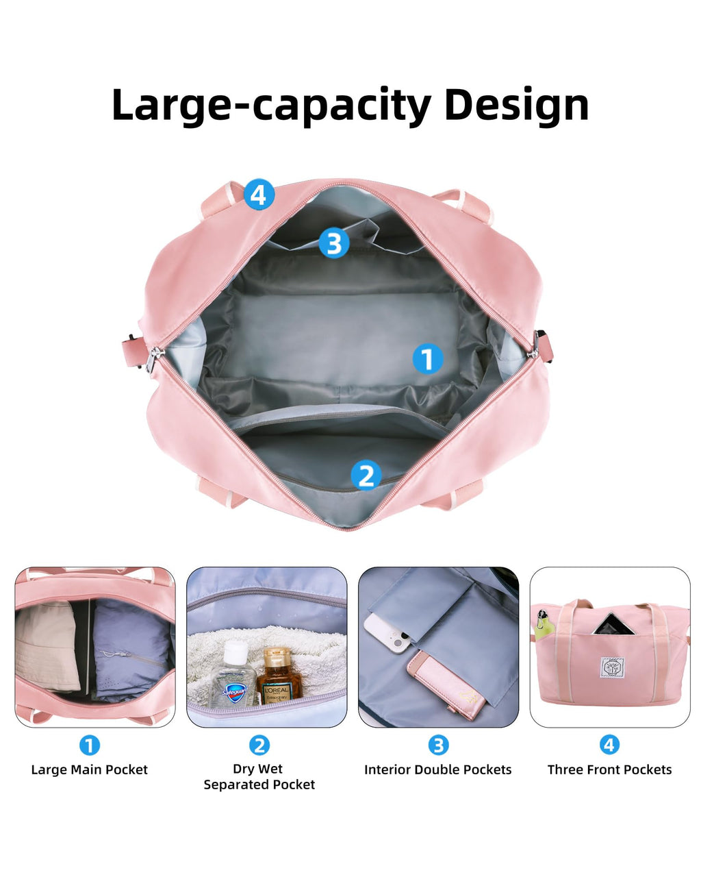 WALNEW Foldable Waterproof Travel Duffel Bag - Luggage Travel Bags by Handbags Specialist Headquarter | Available at Handbags Specialist Headquarter