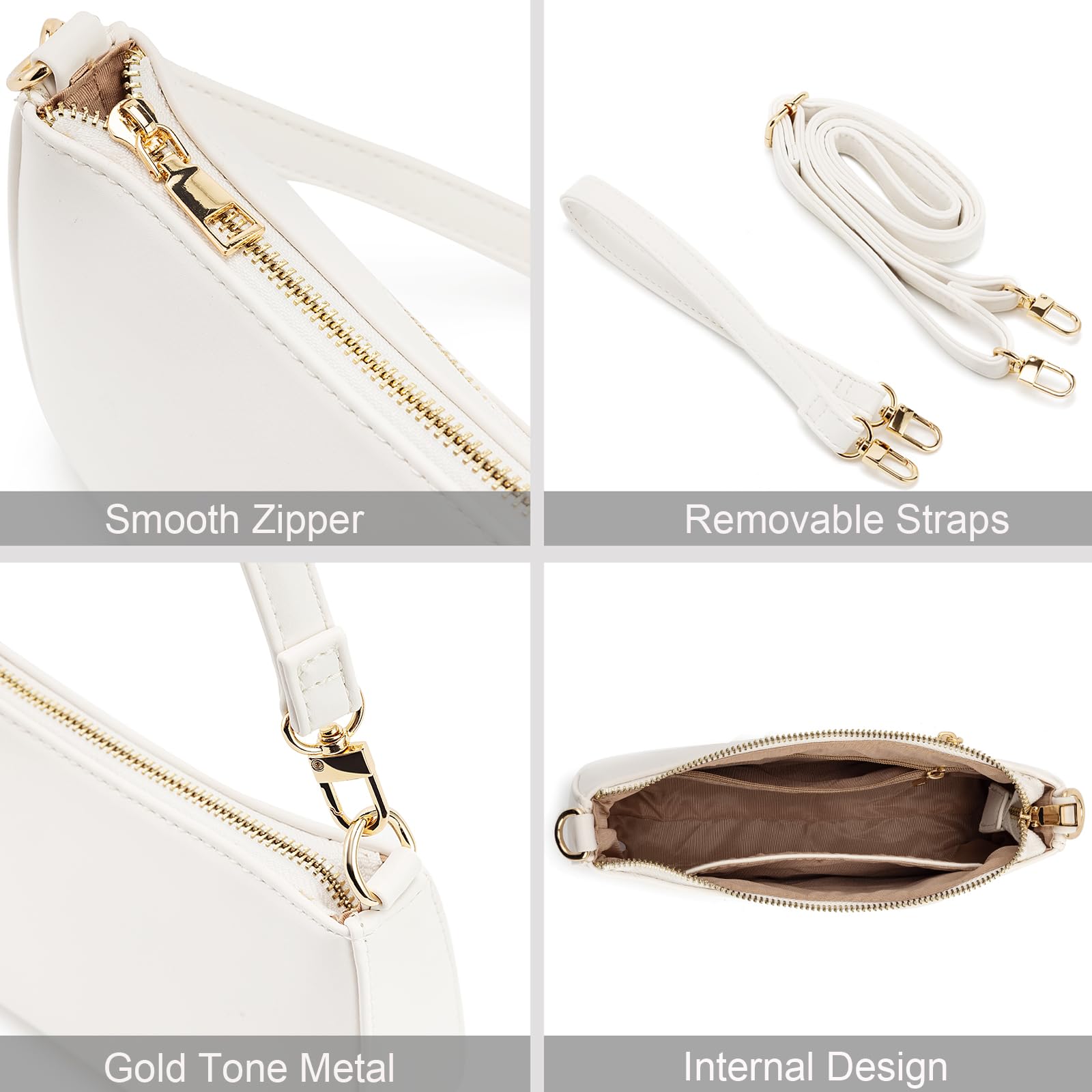 Retro Vegan Leather Shoulder Bag -  by Handbags Specialist Headquarter | Available at Handbags Specialist Headquarter