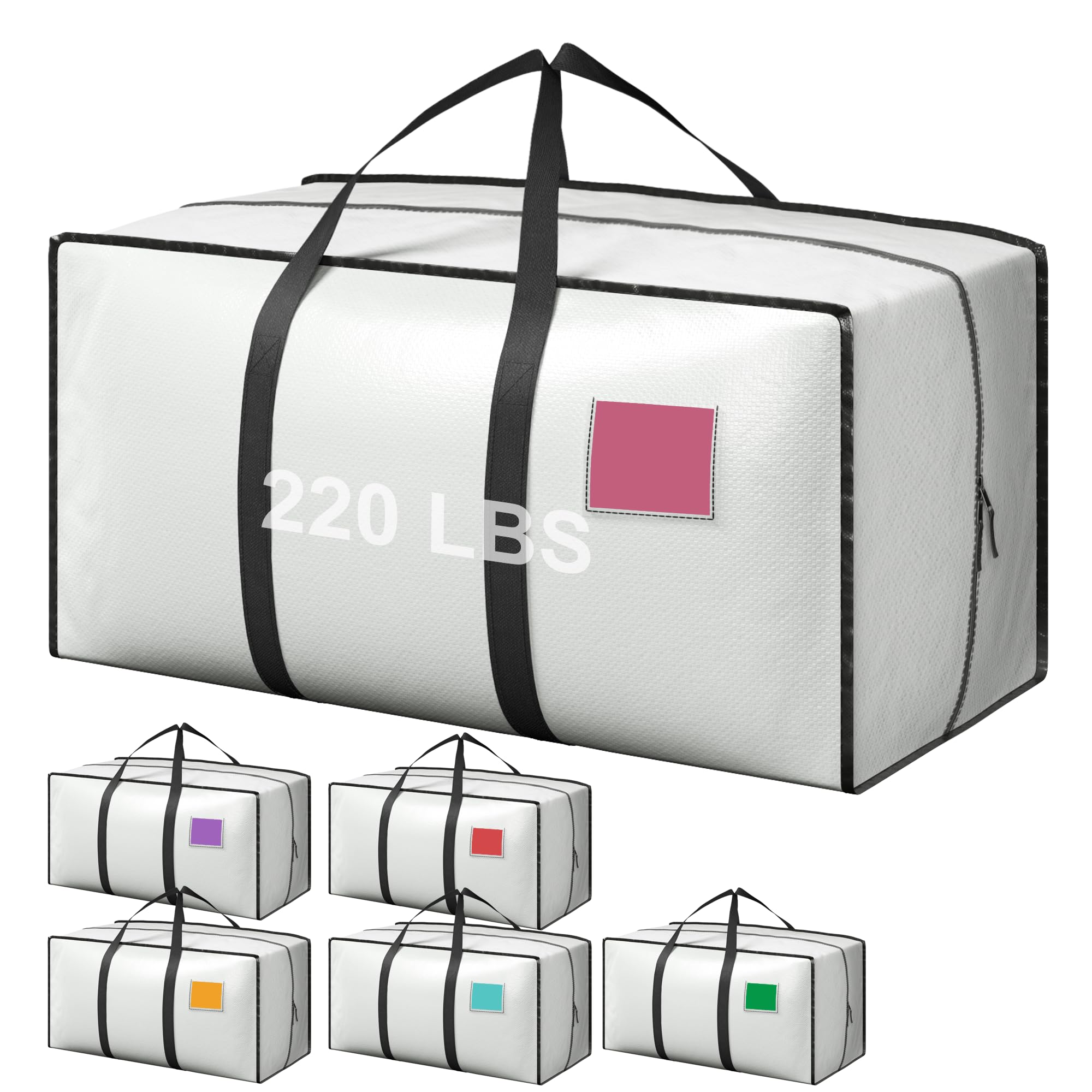 6 Pack XL Heavy Duty Moving Bags - Dark Blue