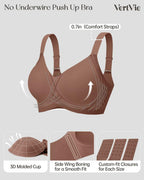 Vertvie Seamless Wireless Push-Up Bralette