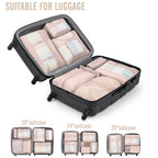 Veken Travel Cubes - 8 Piece Set - Luggage Travel Bags by Handbags Specialist Headquarter | Available at Handbags Specialist Headquarter