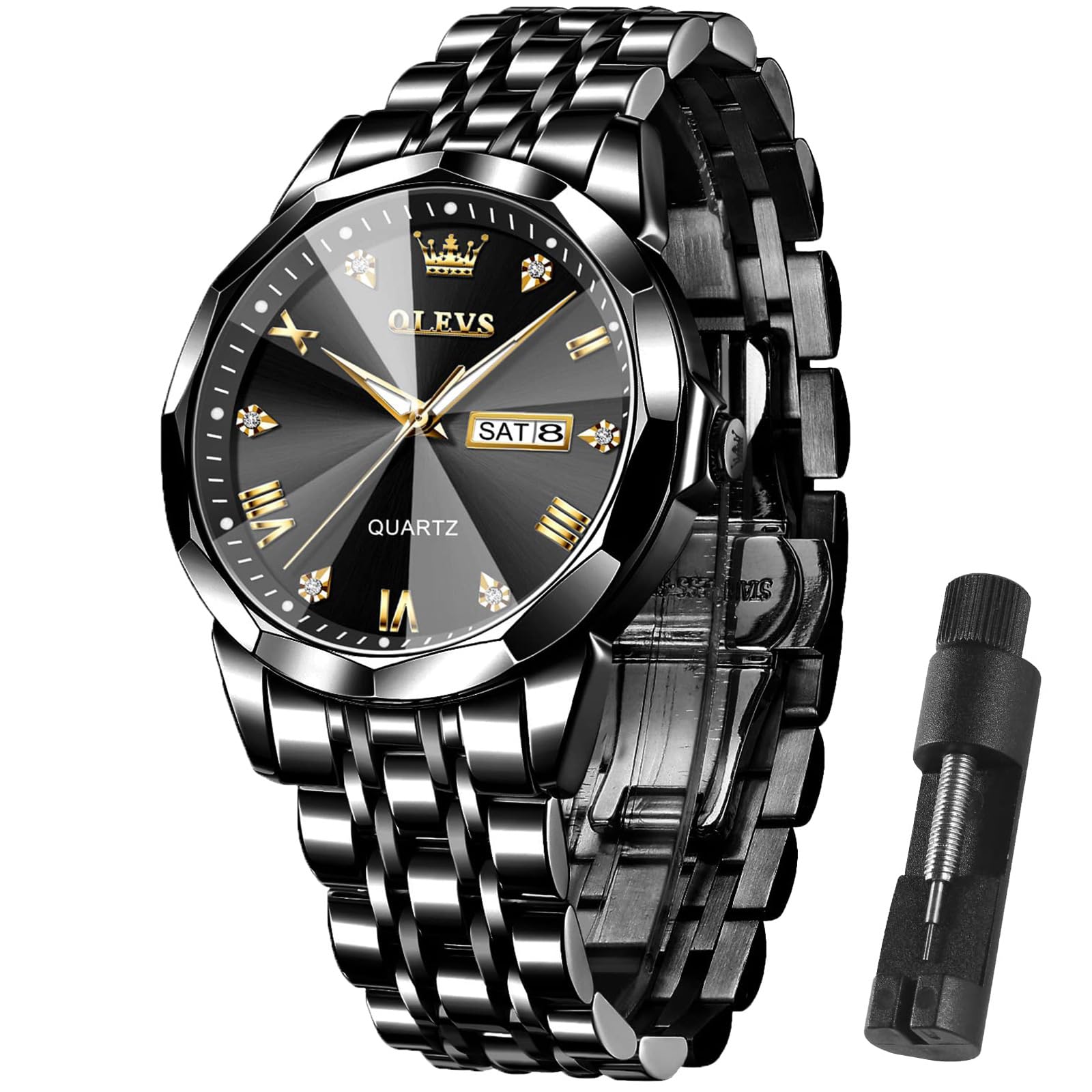 SteelGlow: OLEVS Quartz Men's Luminous Watch